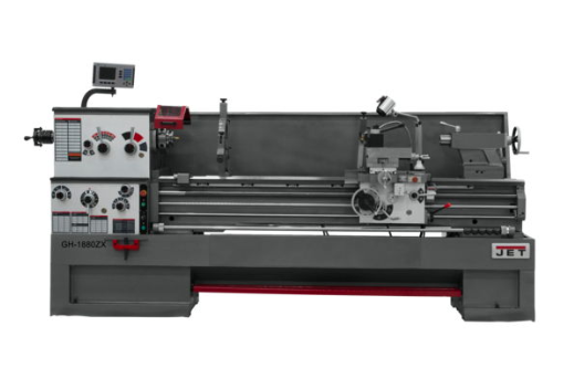 Jet Lathe with 2-axis ACU-RITE DRO 200S, Collet Closer and Taper Attachment Installed, GH-1880ZX 321493