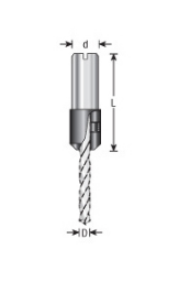 Amana Tool Adapter For 1/4 in Dia. Drill 364063