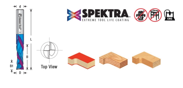 Amana Tool SC.Compression 3/8Dia., Spektra 46174-K