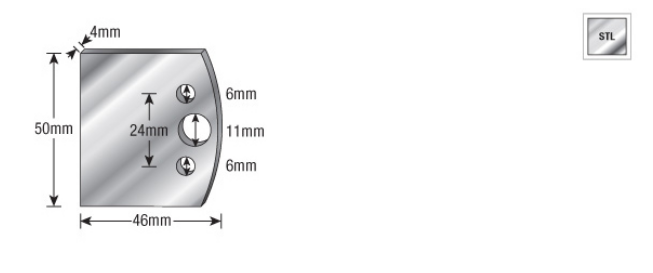 Amana Tool 50mm Shaper Blank Knives Pair 64RM599