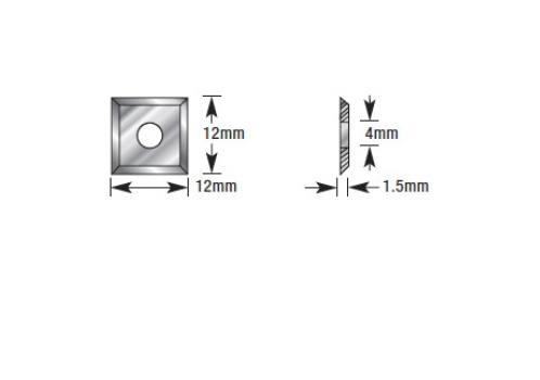 Amana Tool 12mm x 12mm x 1.5mm S.C Knives AMA-12