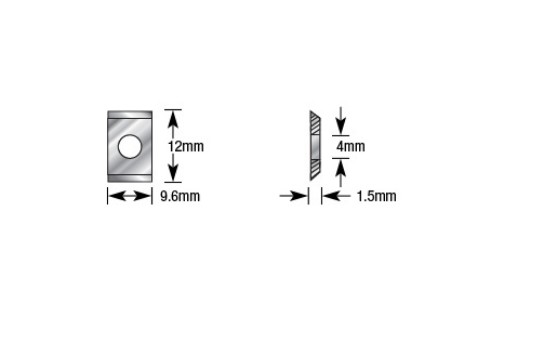 Amana Tool 9.6mm x 12mm x 1.5mm C.T Knife AMA-18