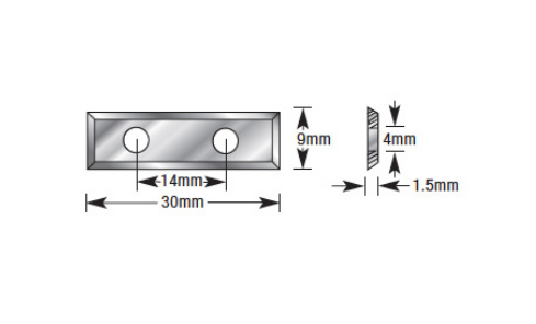 Amana Tool 9.0x30x1.5mm DLC SC Knife AMA-30-DLC