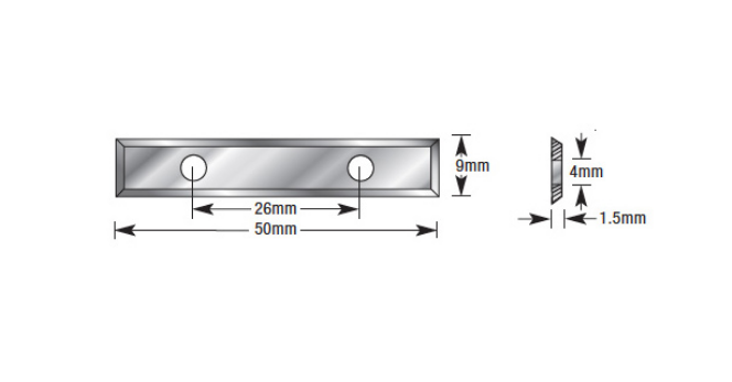 Amana Tool 9.0mmx50.00mmx1.5mm S.C Knife AMA-50