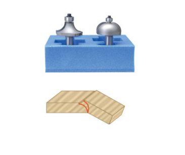 Amana Tool Drop-Leaf Table Edge Set 1/2 inSK AMS-118