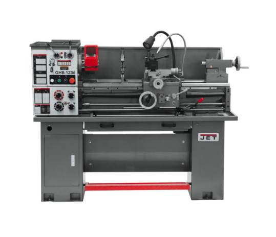 Jet Geared Head Bench Lathe with Newall DP700, GHB-1236 323231