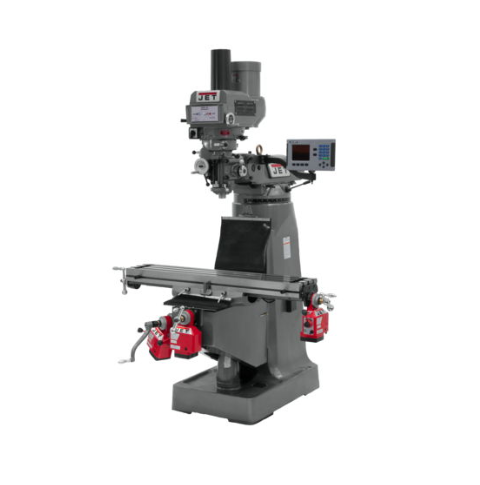 Jet JTM-4VS Mill With Acu-Rite 203 DRO With X, Y & Z-Axis Powerfeeds With Air Powered Draw Bar 690231