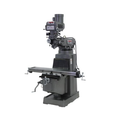 Jet JTM-1050VS2 Mill With 3-Axis ACU-RITE 203 DRO (Quill) With X and Y-Axis Powerfeeds and Power Draw Bar 690151
