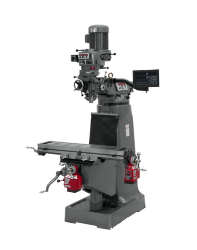Jet JTM-1 Mill With Newall NMS800 DRO With X and Y-Axis Powerfeeds 691189