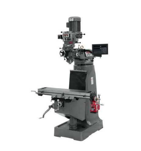 Jet JTM-1 Mill With 3-Axis Newall NMS800 DRO (Quill) With X-Axis Powerfeed 691191