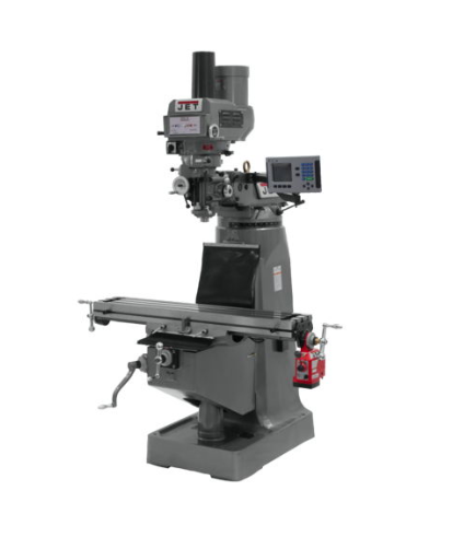 Jet JTM-4VS Mill With 3-Axis ACU-RITE 203 DRO (Quill) With X-Axis Powerfeed and Power Draw Bar 690251