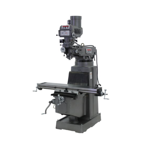 Jet JTM-1050VS2 Mill With 3-Axis Newall NMS800 DRO (Quill) With X and Y-Axis Powerfeeds 691209