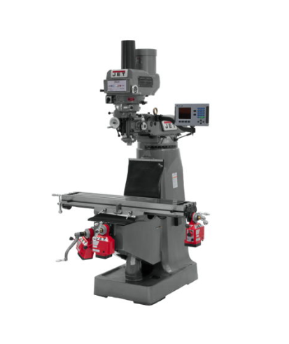 Jet JTM-4VS Mill With 3-Axis ACU-RITE 203 DRO (Quill), X, Y and Z-Axis Powerfeeds With Power Drawbar 690153