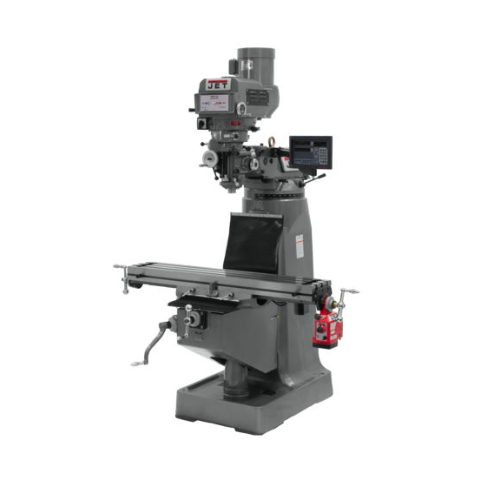 Jet JTM-4VS Mill With 3-Axis Newall NMS800 DRO (Quill) With X-Axis Powerfeed 690090