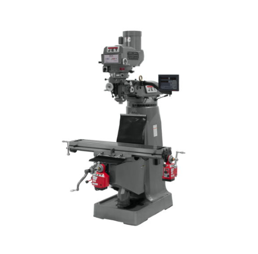 Jet JTM-4VS Mill With 3-Axis Newall NMS800 DRO (Quill) With X and Y-Axis Powerfeeds 691203