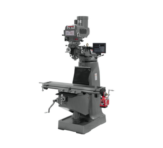 Jet JTM-4VS Mill With 3-Axis Newall NMS800 DRO (Knee) With X-Axis Powerfeed 691232