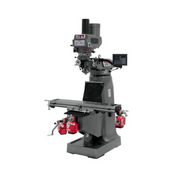 Jet JTM-4VS Mill With 3-Axis Newall NMS800 DRO (Knee) With X, Y and Z-Axis Powerfeeds and Power Draw Bar 690094
