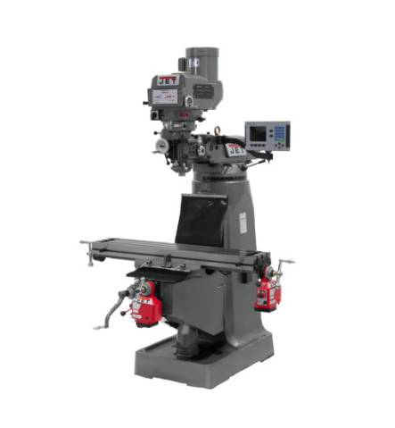 Jet JTM-4VS-1 Mill With 3-Axis ACU-RITE 203 DRO (Quill) With X and Y-Axis Powerfeeds 690068