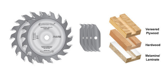 Amana Tool Set 3-12 in DADO Set 1 in Bore 651230