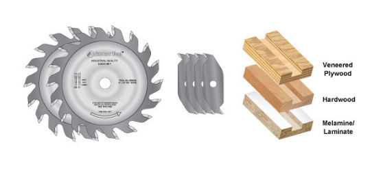 Amana Tool Set 3-6 in 18 Teeth DADO Set 656030