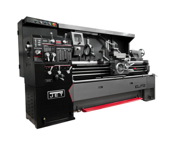 Jet Elite 17x40 Large Spindle Bore Geared Head Lathe With Taper Attachment and Collet Closer, EGH-1740 892502