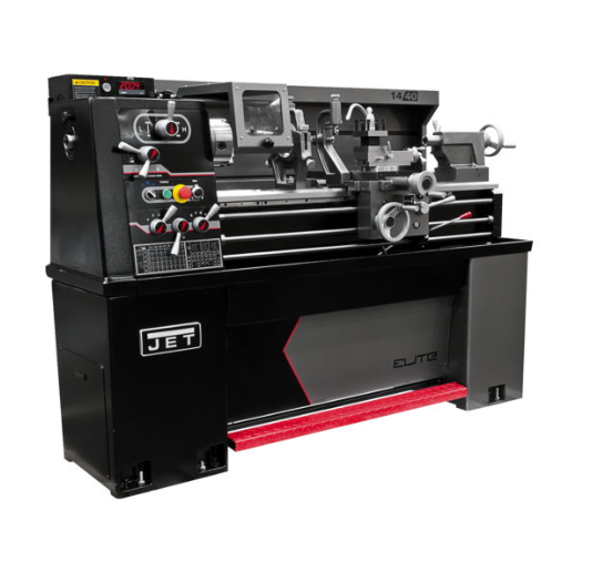 Jet Elite 14x40 EVS Lathe with ACU-RITE 203 DRO, Taper Attachment, and Collet Closer, E-1440VS 892456