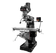 Jet ETM-949 Mill with 2-Axis Newall NMS800 DRO and Servo X, Y, Z-Axis Powerfeeds and USA Air Powered Draw Bar 894222