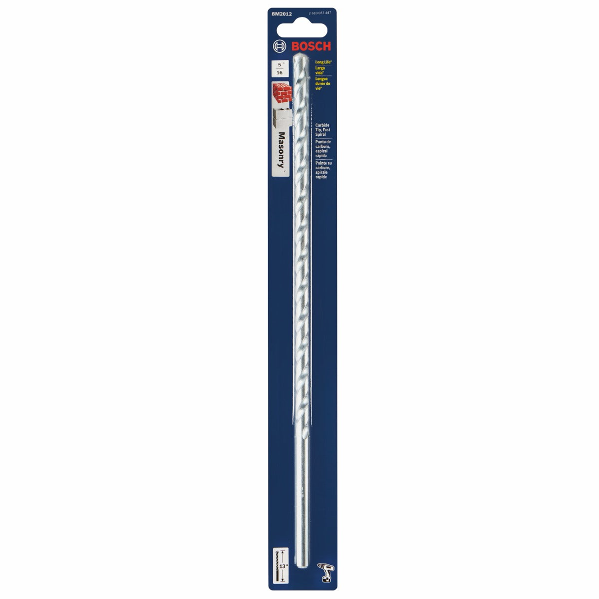 Bosch 5/16 x 11 x 13 in. Fast Spiral Rotary Masonry Drill Bit