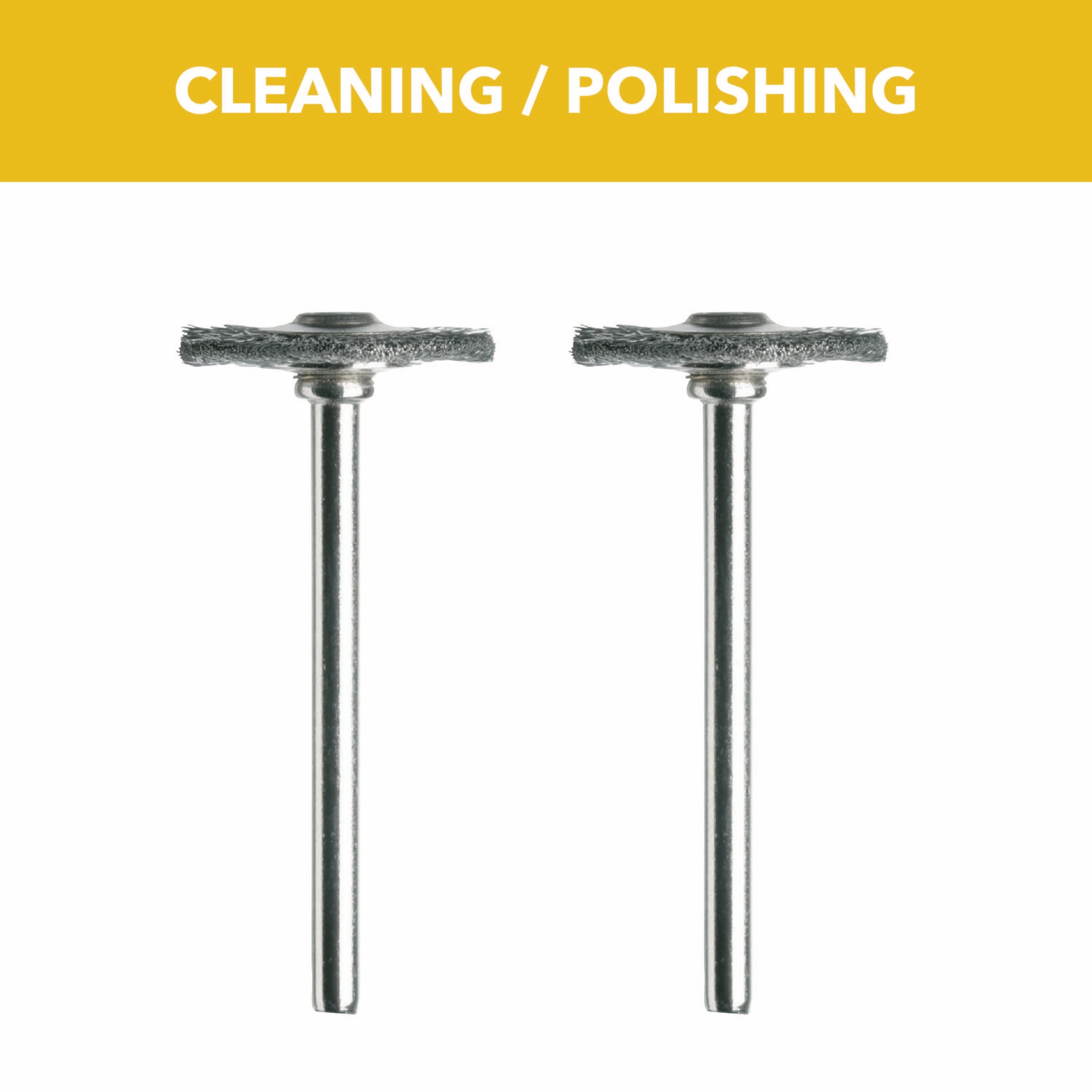 3/4 in. Carbon Steel Brushes, 2 Pack