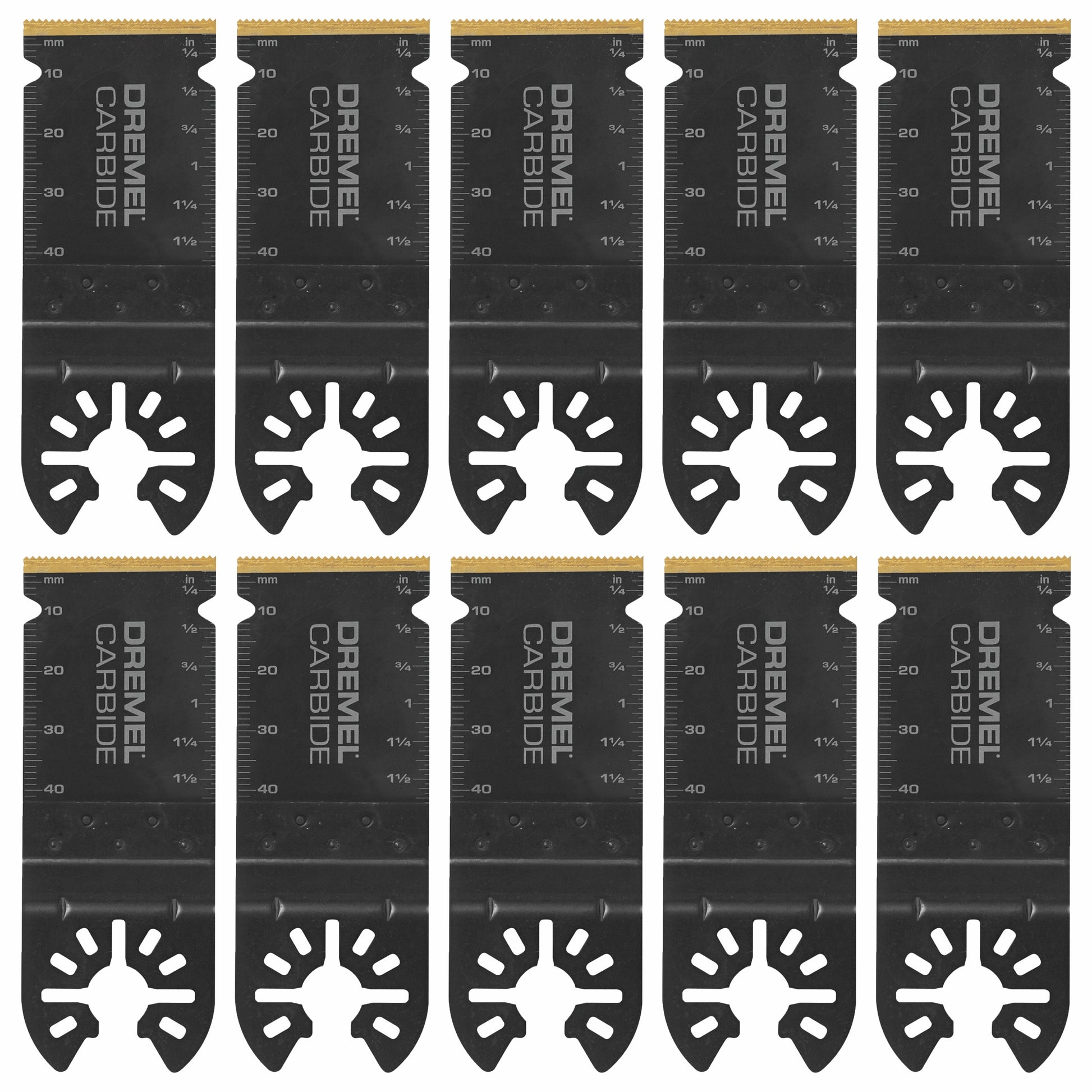 Dremel Universal Dual Interface 1-1/4 in. Carbide Flush Cutting Oscillating Blade, 10-Pack MM485XU