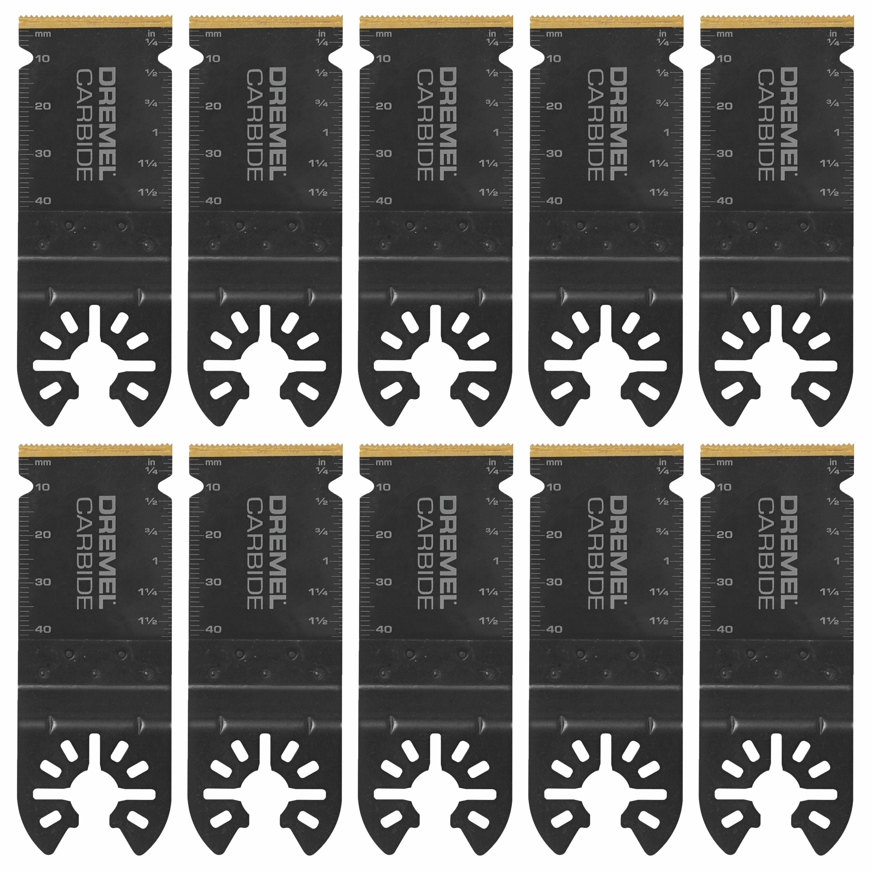 Universal Dual Interface 1-1/4 in. Carbide Flush Cutting Oscillating Blade, 10-Pack