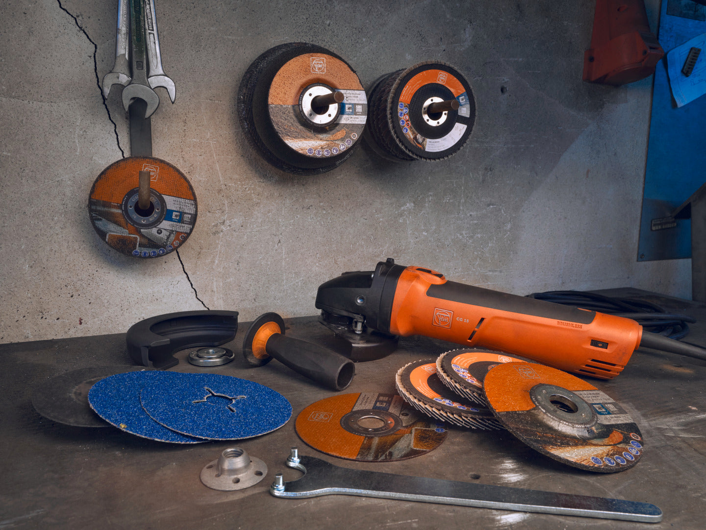 Fein 5 in. Compact Angle Grinder CG 15-125 BL INOX 72228660120