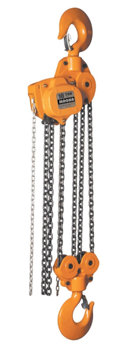 MAGNA Lifting Products 10 Ton Chain Hoist, 10 ft. Lift CH100010