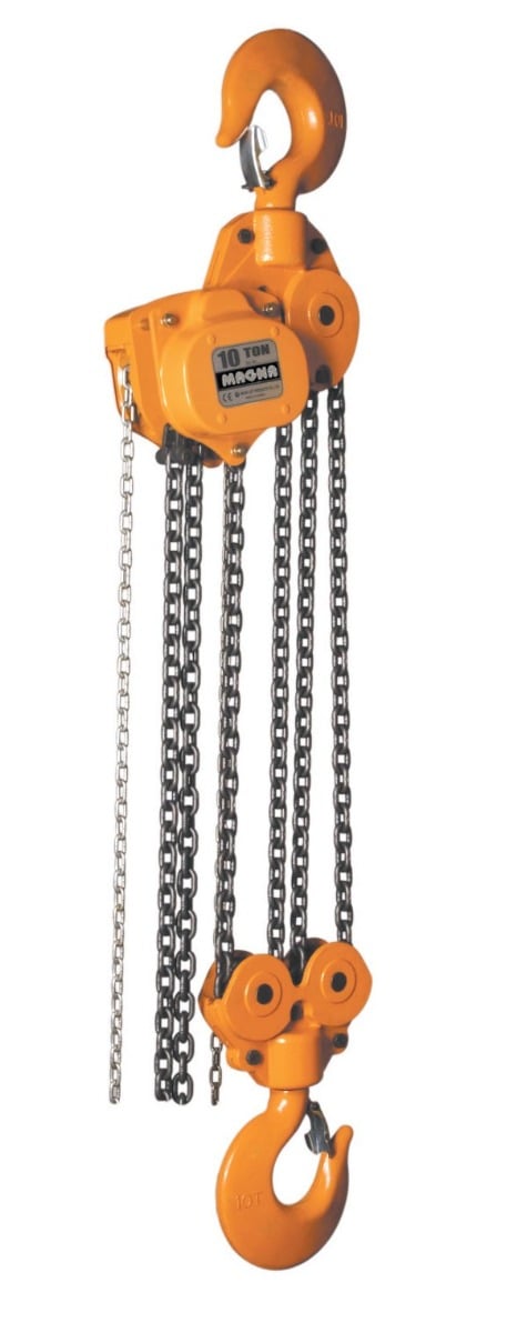 MAGNA Lifting Products 10 Ton Chain Hoist, 15 ft. Lift CH100015