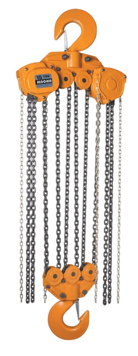 MAGNA Lifting Products 15 Ton Chain Hoist, 10 ft. Lift CH150010