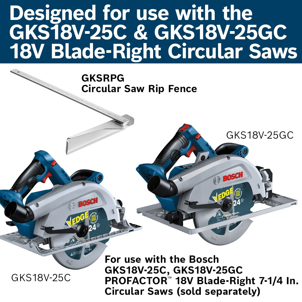 Bosch Parallel Guide/Rip Fence, GKS18V-26L, White Box GKSRPG