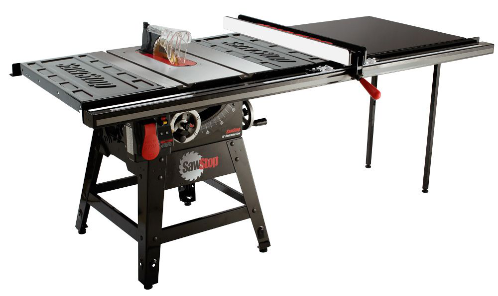 SawStop Contractor Table Saw 1.75HP, 115/230V, w/ 52" Pro Fence Assembly CNS175-TGP252