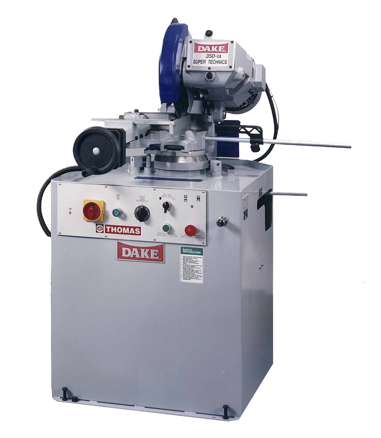 Dake Machinery Technics 350 SA 14" Semi-Automatic Cold Saw, Variable Speed, 220V 3Ph 974355