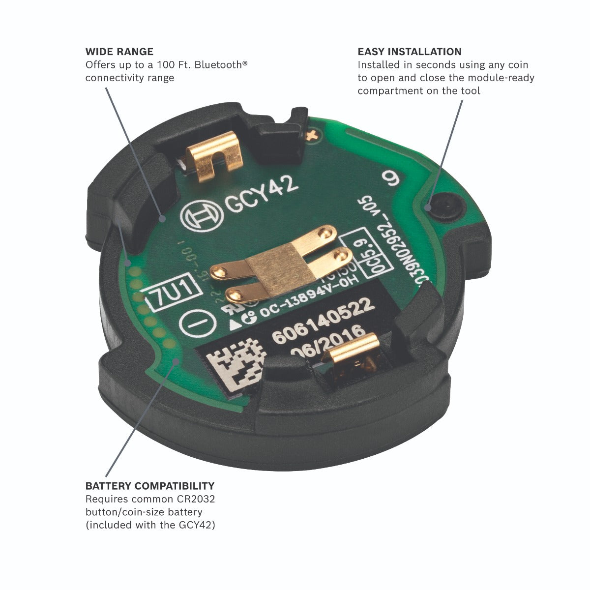 Bosch 3.0V Bluetooth Tool Module GCY42