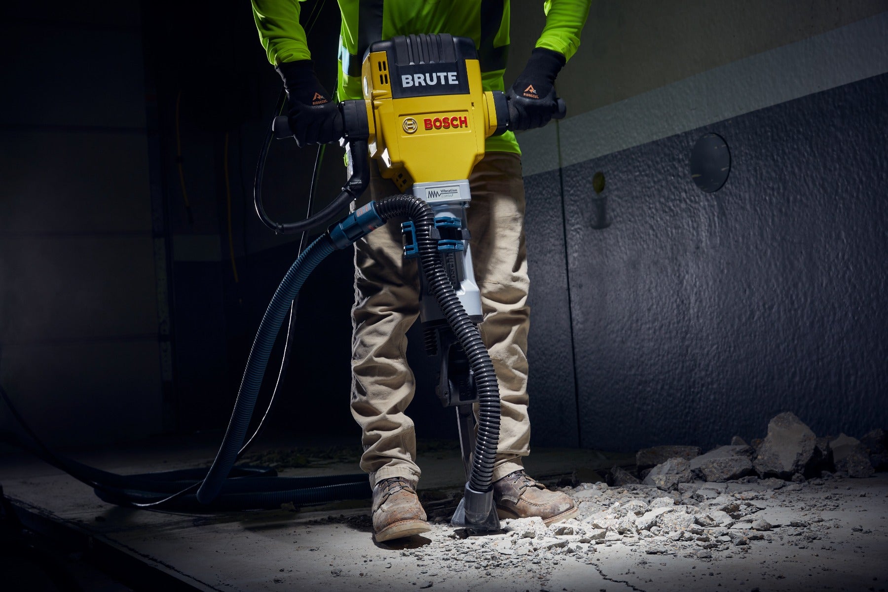 Bosch Brute Breaker Hammer Kit w/ Cart, Chisel & Moil BH2760VCB