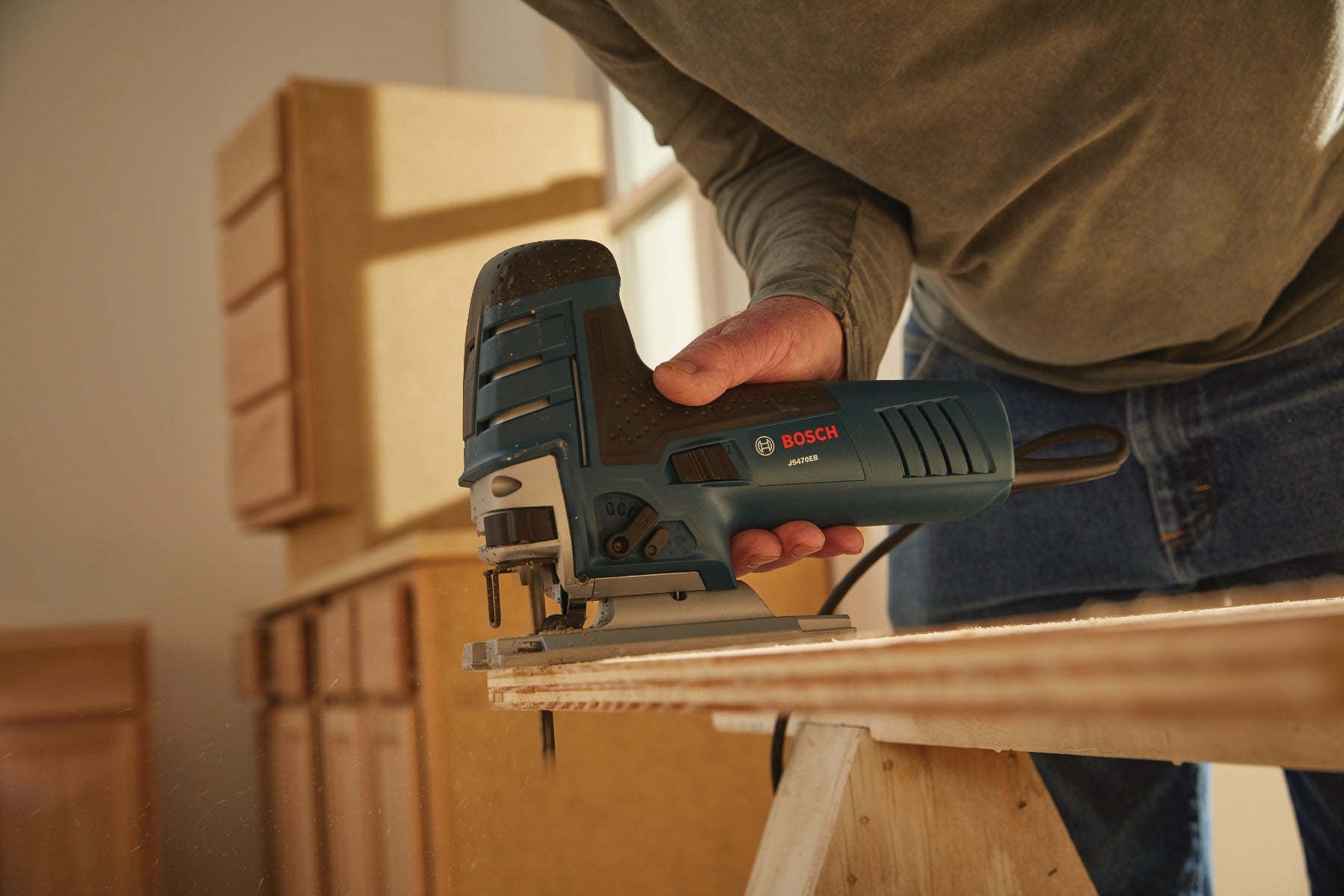 Bosch Barrel Grip Jigsaw, 7.0A JS470EB