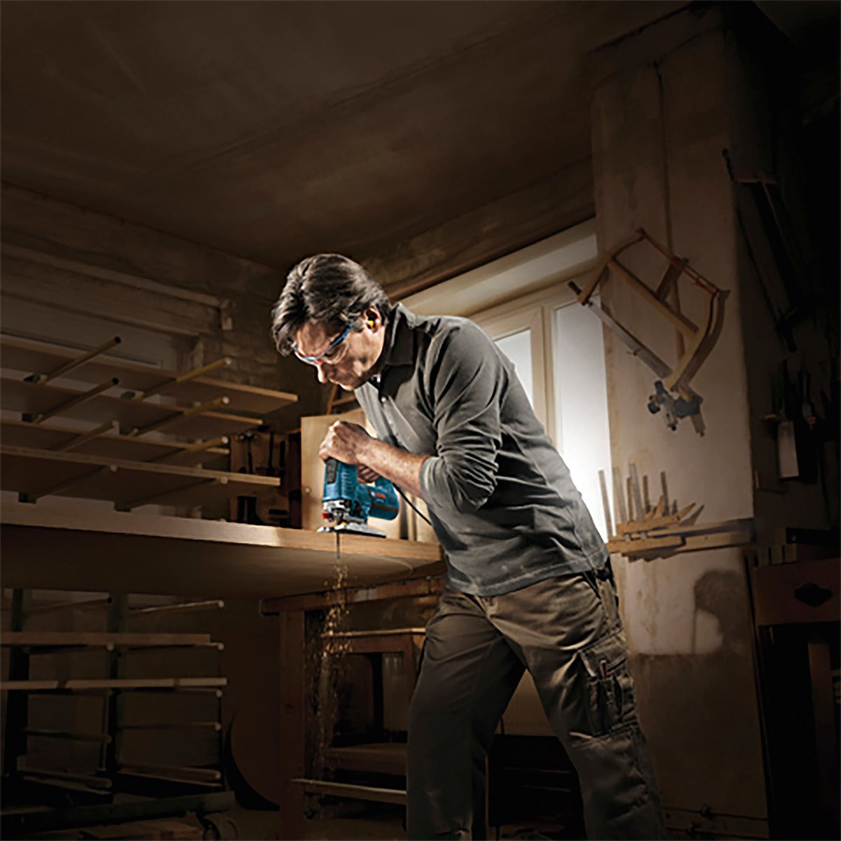 Bosch Barrel Grip Jigsaw w/ Case, 7.2A JS572EBK