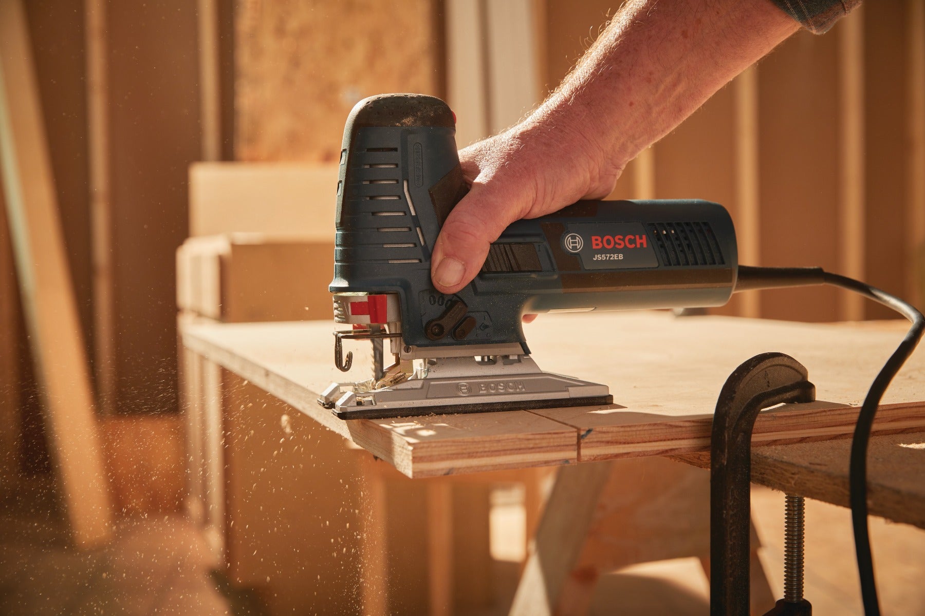 Bosch Barrel Grip Jigsaw w/ Case, 7.2A JS572EBK