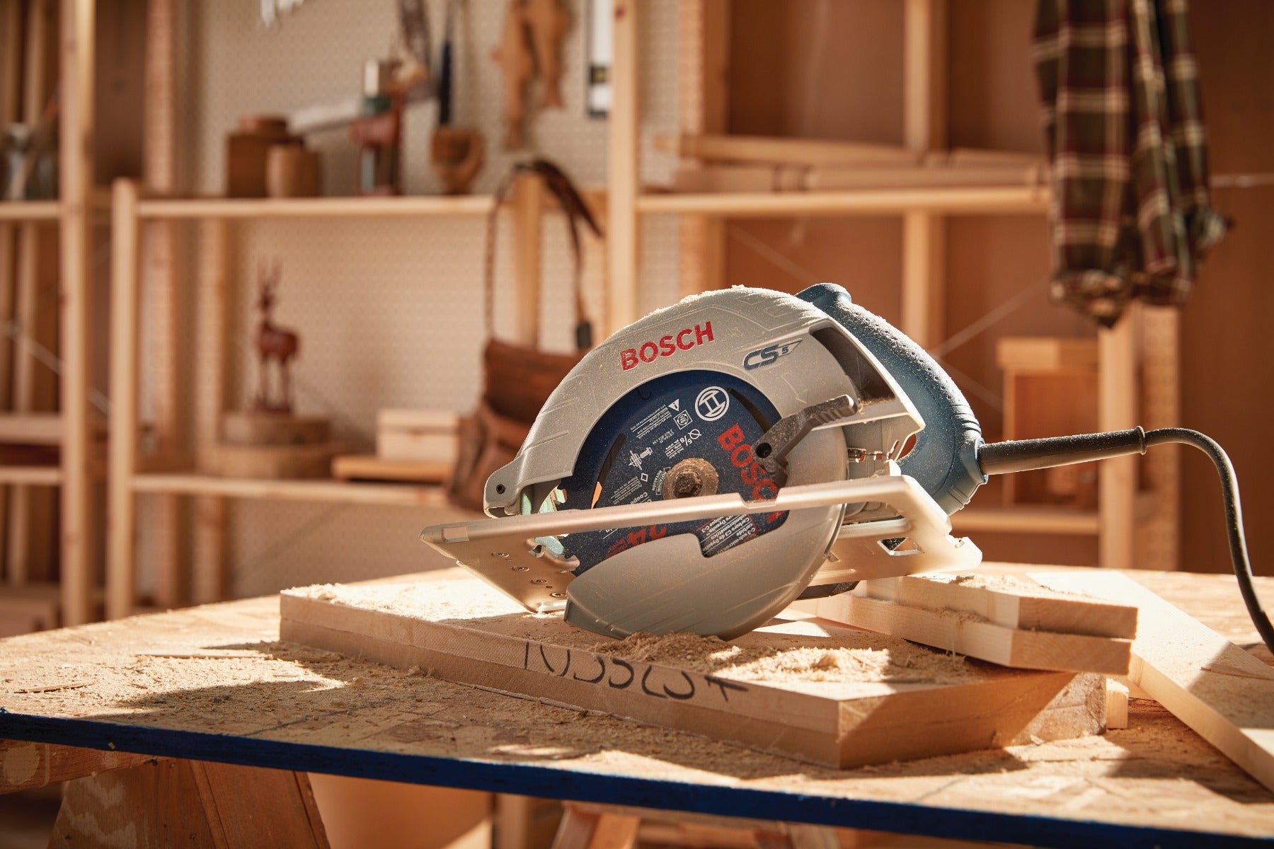 Bosch 7-1/4" Blade-Left Circular Saw, 15A CS5
