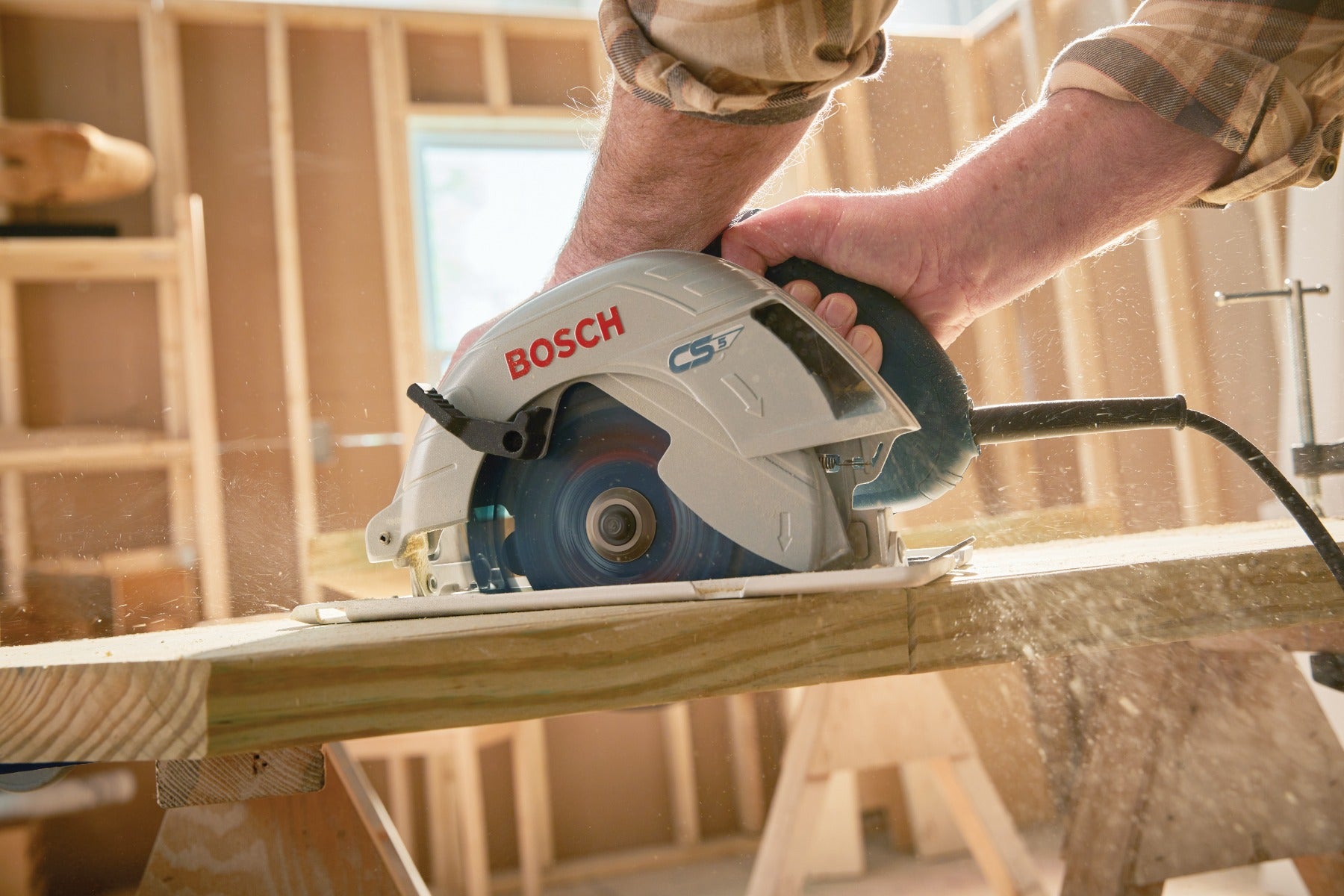 Bosch 7-1/4" Blade-Left Circular Saw, 15A CS5