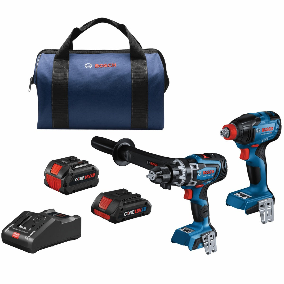 Bosch 18V 2-Tool Combo Kit w/ Impact Driver, Hammer Drill, 2 Batteries GXL18V-260B26