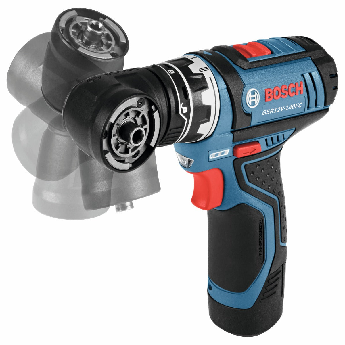 Bosch 12V FlexiClick 5-in-1 Drill Driver Kit, 2 Batteries GSR12V-140FCB22