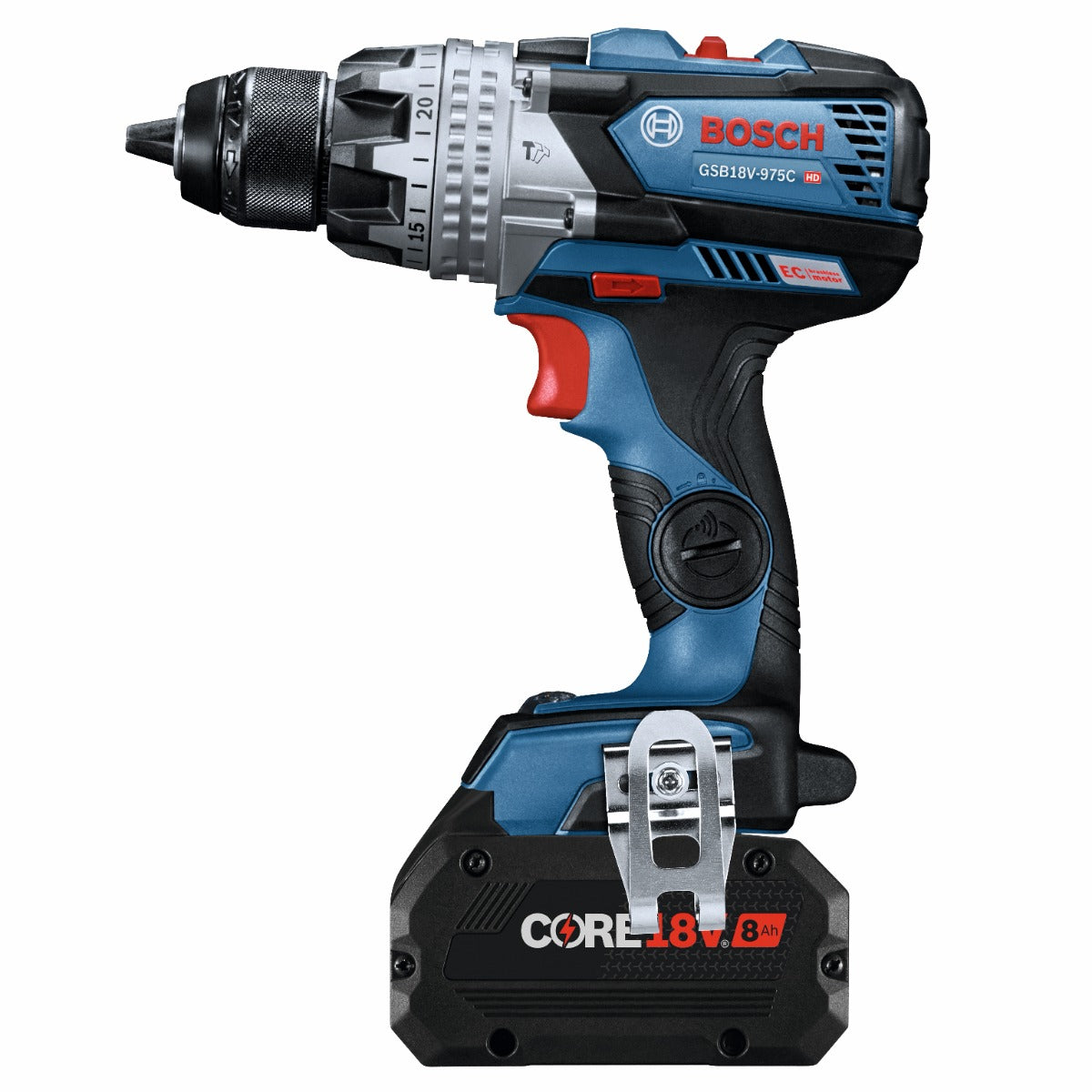 Bosch 18V 1/2" Hammer Drill/Driver w/ 2, 4.0 Ah Batteries GSB18V-975CB25