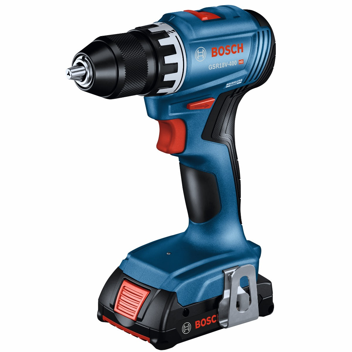 Bosch 18V Brushless Drill Driver w/ 2, 2.0 Batteries GSR18V-400B22