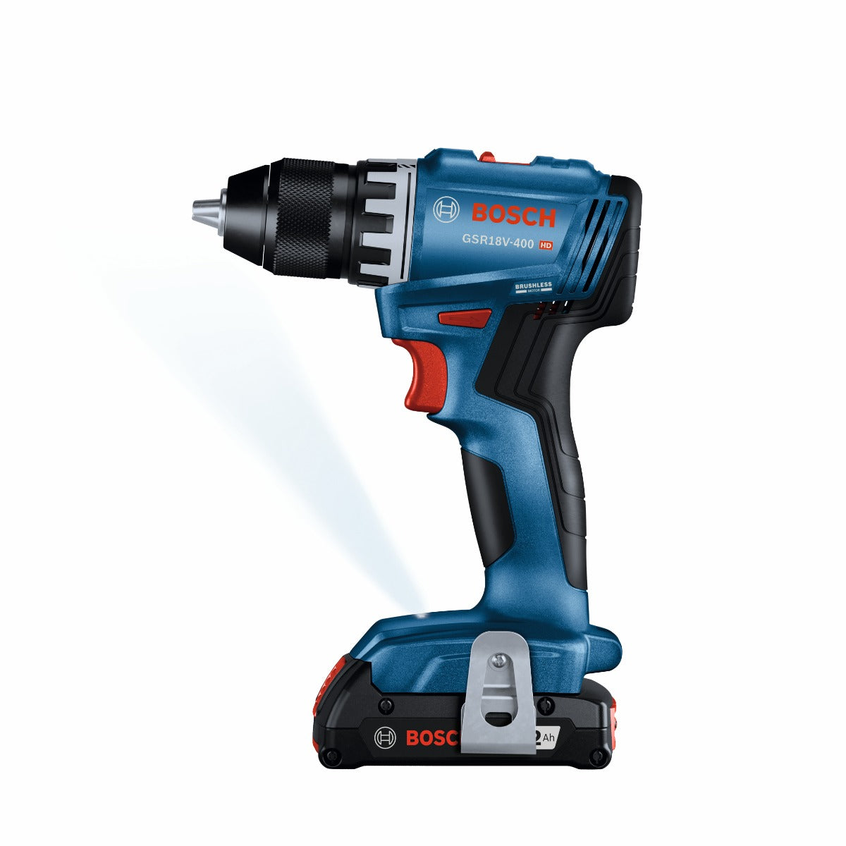 Bosch 18V Brushless Drill Driver w/ 2, 2.0 Batteries GSR18V-400B22